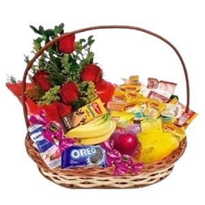 02-Cesta de Café com Flores