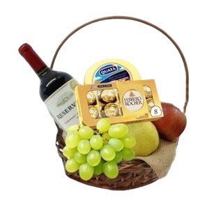 08-Cesta de Queijo e Vinho com Chocolate