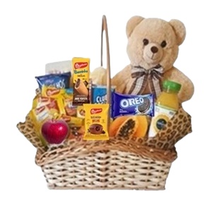 05-Cesta de Café com Urso Pelucia